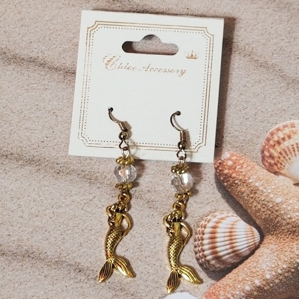 MERMAID BEAD EARRINGS